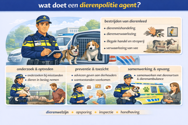 Alles over het beroep dierenpolitie agent Wat doet een dierenpolitie agent